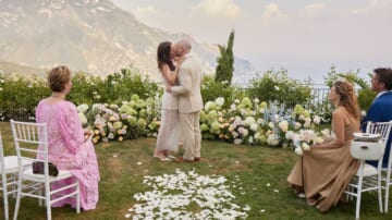 Elizabeth Reaser Wore a Danielle Frankel Dress to Elope Under the Olive Trees in Italy