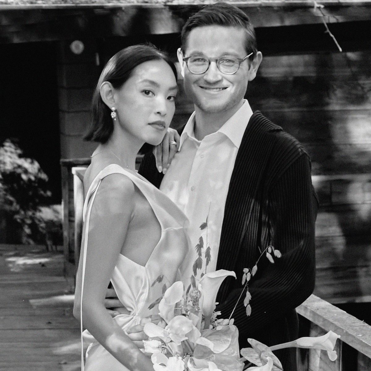 The Bride Wore Mirror Palais and a Red Áo Dài For Her Intimate California Wedding