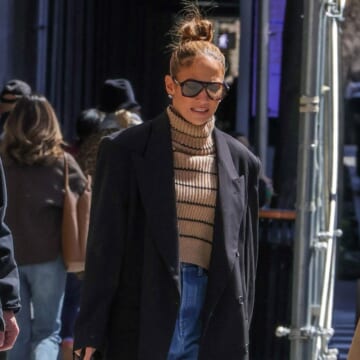 Jennifer Lopez Just Wore Her Anti-Skinny Jeans With a Surprising Spring Shoe Trend