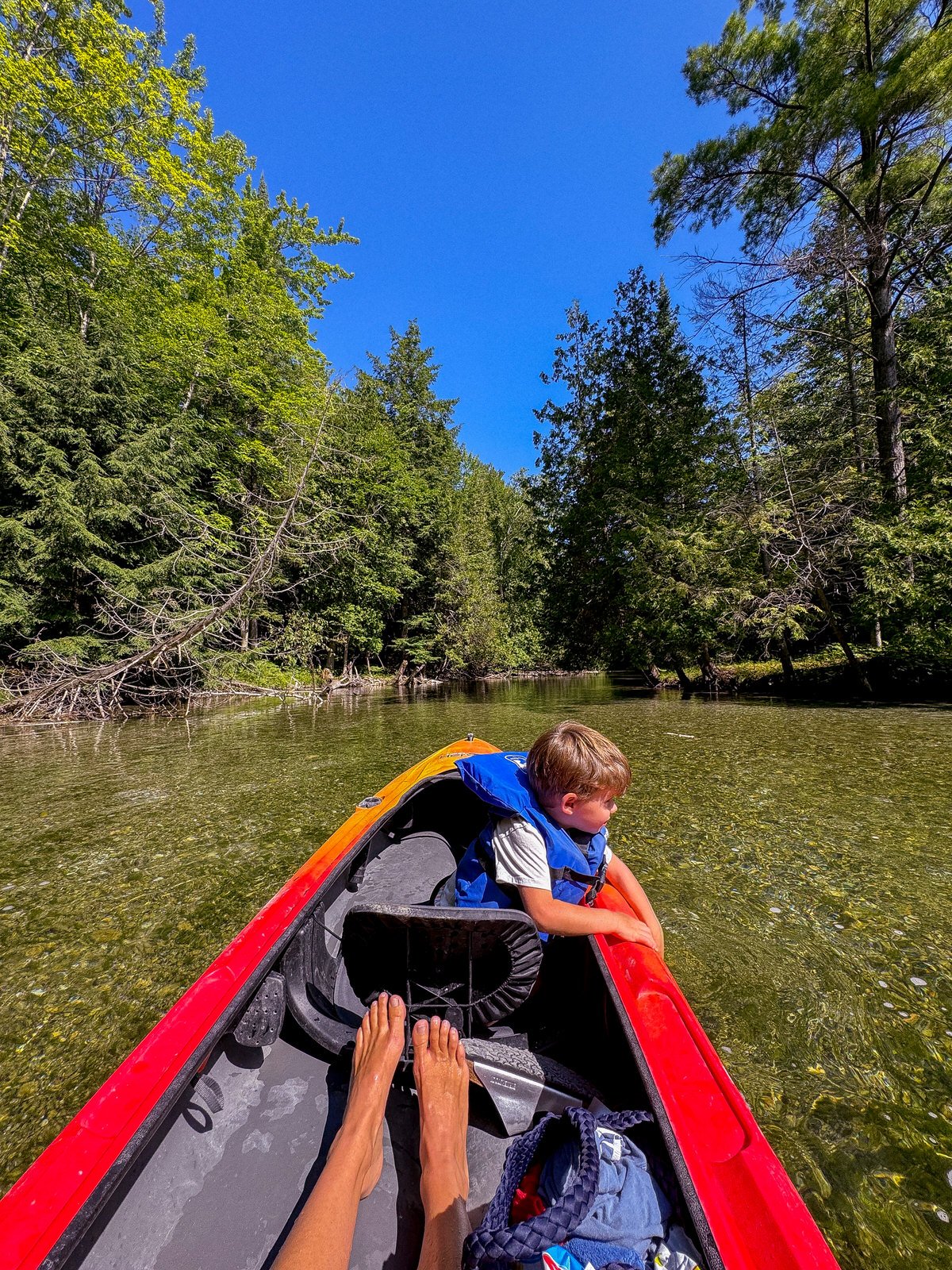 where to kayak in Northern Michigan