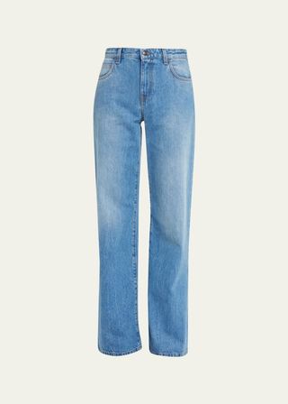 Eglitta Straight-Leg Denim Pants