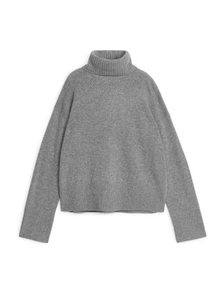 Roll-Neck Cashmere-Wool Jumper