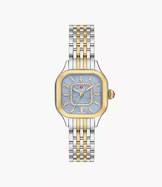 Meggie Two-Tone 18k Gold-Plated Diamond Dial Watch