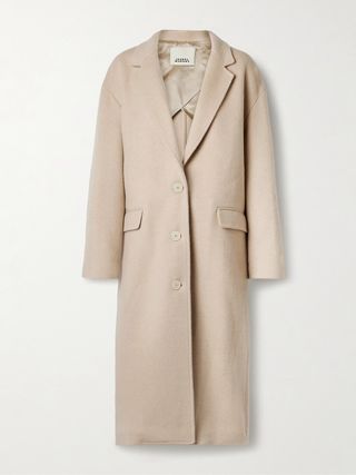 Efezia Brushed Wool-Blend Coat