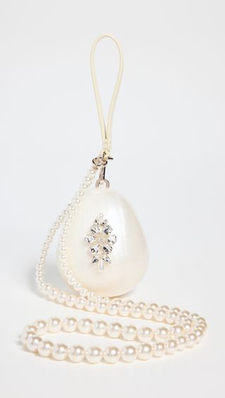 Micro Egg Bag With Pearl