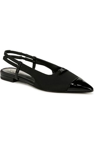 Cecilia Slingback Pointed Cap Toe Flat