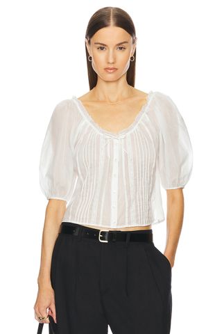 Voile Peasant Blouse