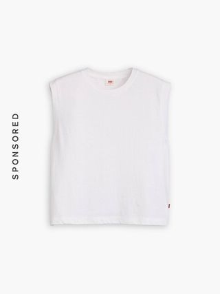 Levi's Boxy Tank Top in white