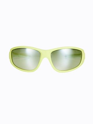 Poppy Lissiman neon green sunglasses