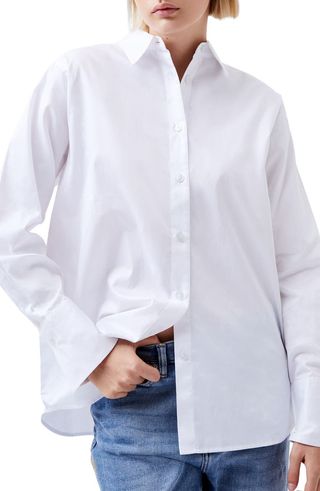 Alexis Cotton Poplin Button-Up Shirt