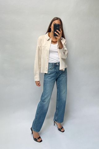 Z1975 High Rise Long Length Straight Cut Jeans