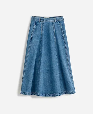 Madewell, Denim Circle Midi Skirt in Java Wash