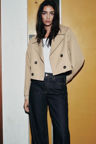 Short Trench Style Jacket