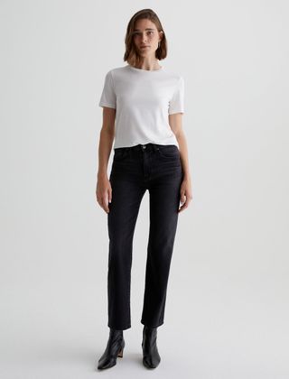 Brinley mid-rise straight jeans