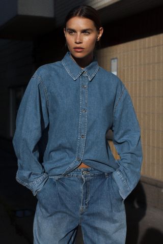 Basic Denim Trf Shirt