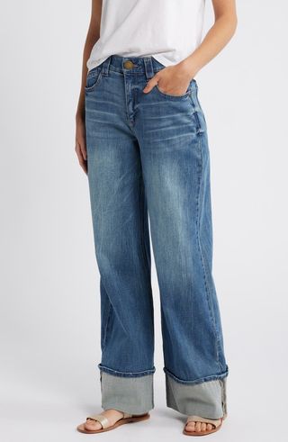 'ab'solution Skyrise Cuffed Wide Leg Jeans