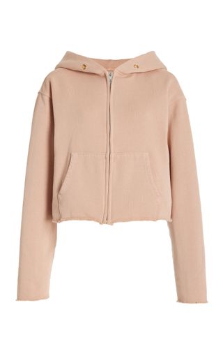 Rosa Raw-Hem Cotton Hoodie