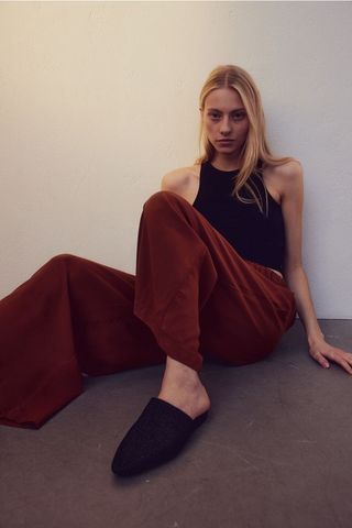 Crop Pull-On Pants