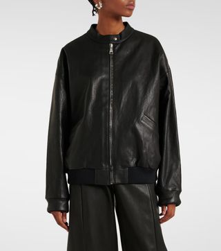 Stouls, Will leather bomber jacket