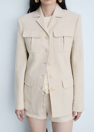 Pocketed Cotton Jacket