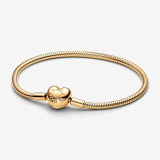 Pandora Moments Heart Clasp Snake Chain Bracelet