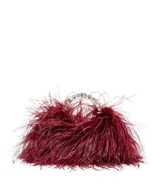 Womens L'alingi Red Feathered Taliya Clutch Bag | Harrods Uk