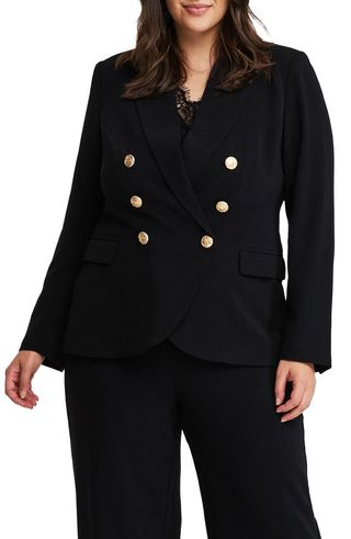 Clever Peaked Lapel Blazer