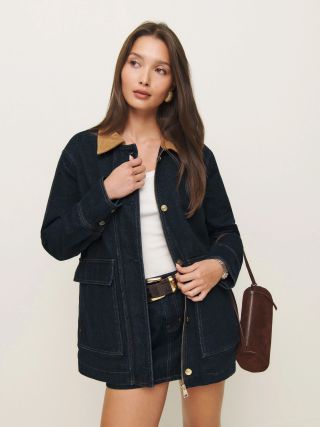 thereformation, Archer Denim Jacket in Ondine