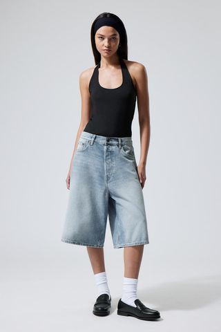 Astro Denim Loose Baggy Shorts