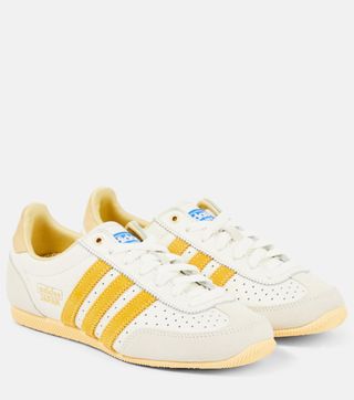 Adidas, Japan Suede-Trimmed Leather Sneakers