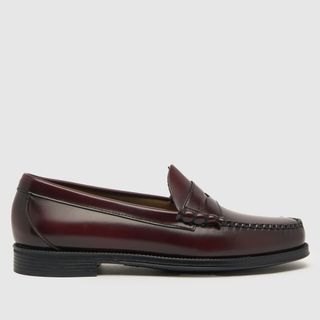 burgundy loafers