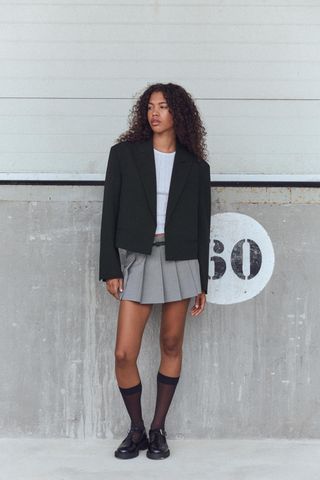 Oversized Crop Blazer