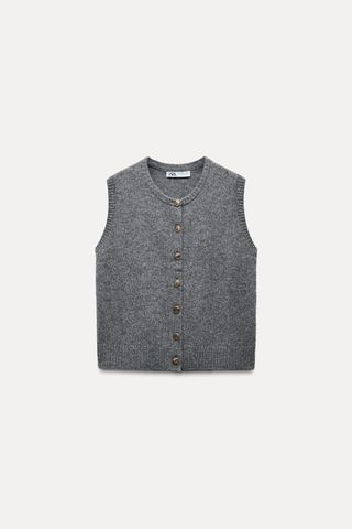 100% Wool Knit Vest