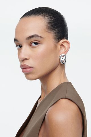 Double-Hoop Clip-On Earrings