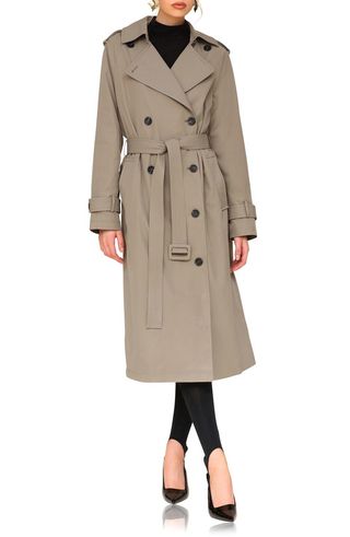 City Relaxed Water Resistant Belted Trench Coat