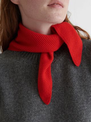 &Daughter, Fionn Cashmere Foulard in Poppy