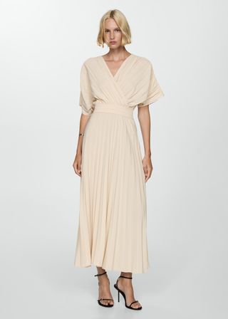 Pleated A-Line Dress