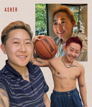 Collage of Asher Wang.