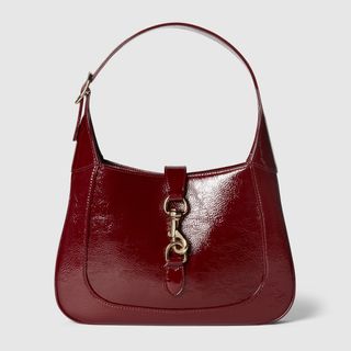 Gucci, Jackie Small Shoulder Bag in Rosso Ancora Patent Leather