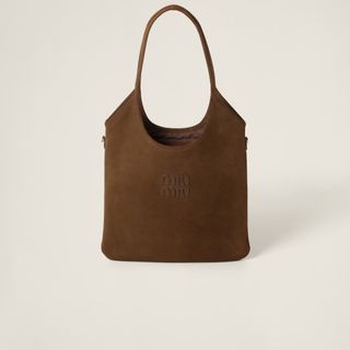 Miu Miu, Ivy Suede Bag in Cocoa Brown