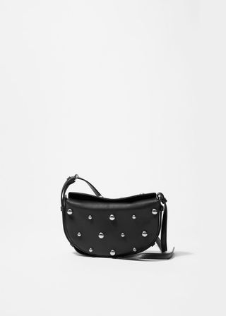 Studded Leather Shoulder Bag