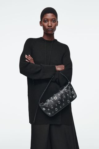 Valley Eyelet Shoulder Bag - Leather