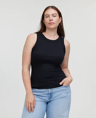 Madewell, Supima Rib Cutaway Tank