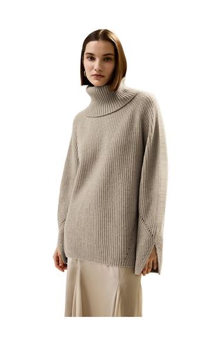 Oversized Merino Wool Sweater With Slit Sleeves