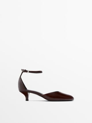 Massimo Dutti, Heeled Shoes With Rounded Toe