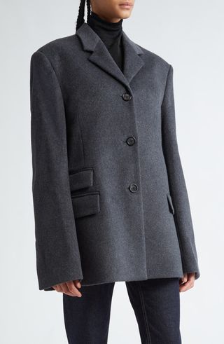 Straight Wool & Cashmere Jacket