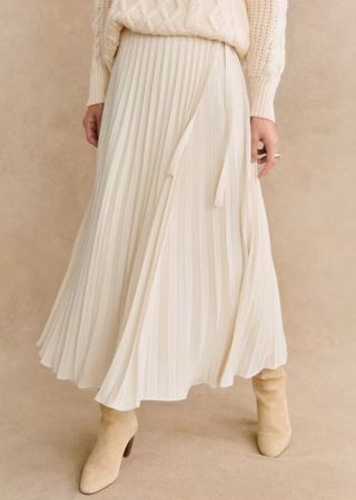 Sezane pleated skirt