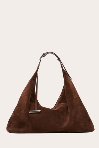 Pillow Hobo Suede Dark Brown