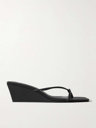 Leather Wedge Sandals