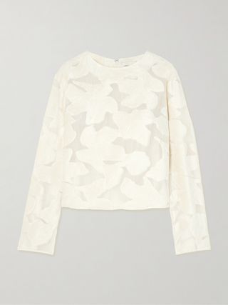 Ophelia Devoré-Crepon Blouse